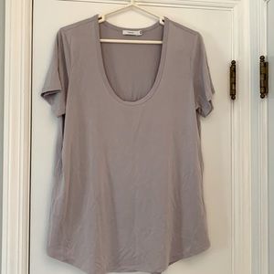 Talula from Aritzia digital lavender scoopneck modal tee - XL
